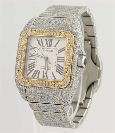 gold.cartier watch|cartier watches gold and diamonds.